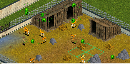 Gazelles in Zoo Tycoon 1 having their mood improved greatly.